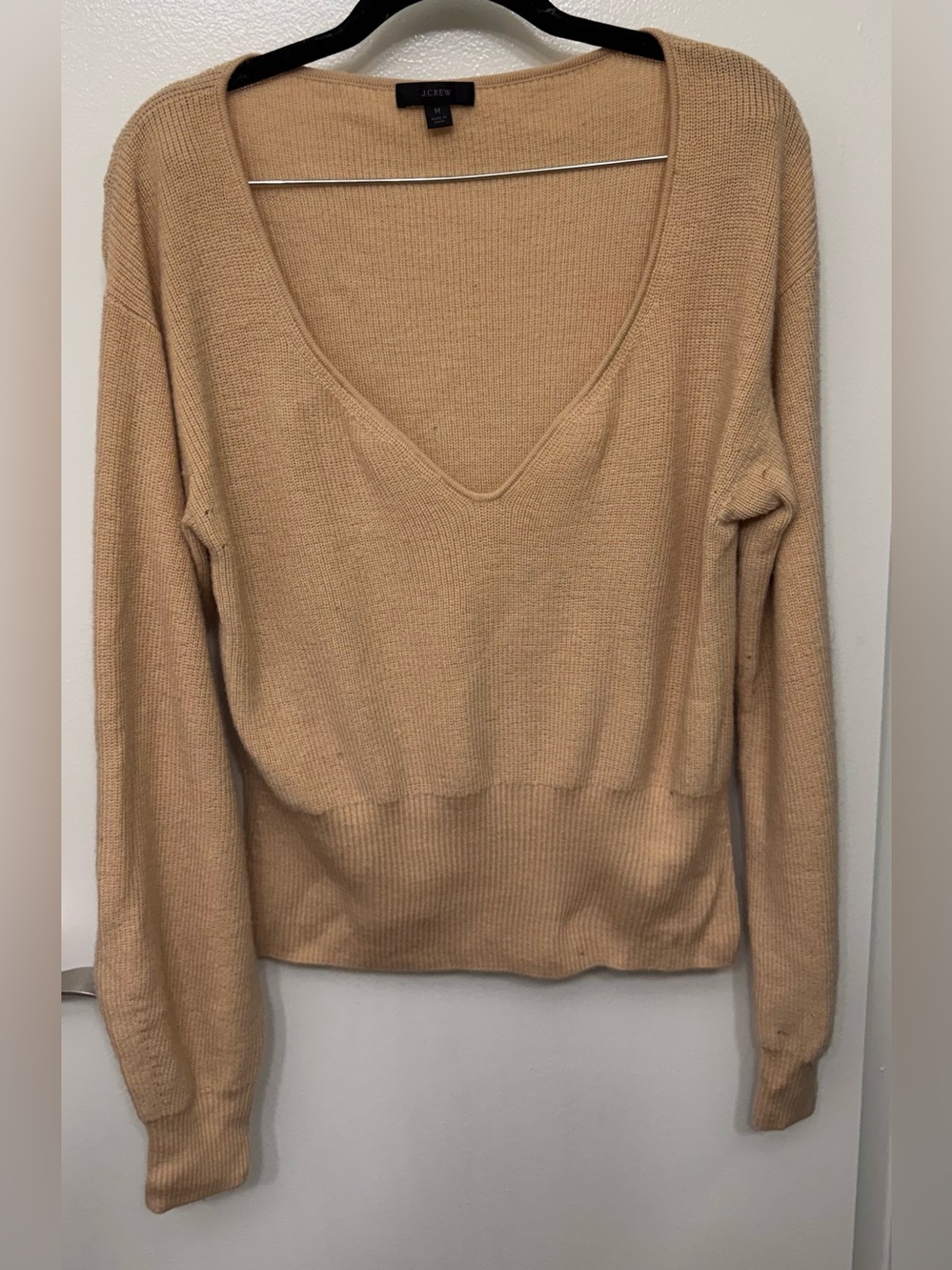 EUC J.Crew Wide V Neck Sweater | Soft Casual Knit Pullover